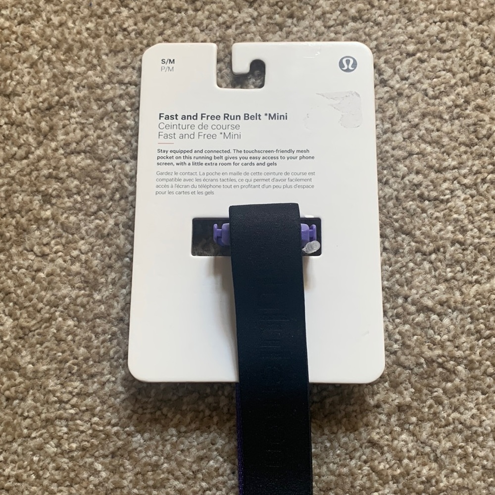 NWT lululemon fast and free run belt mini